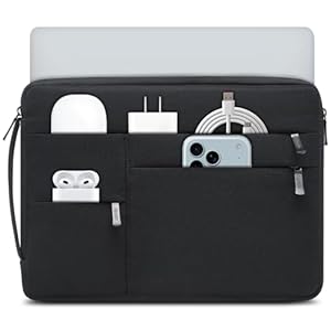 HYZUO 17-17,3 Zoll Laptop Hülle Tasche für 17" 17,3" HP/Dell/Lenovo/ASUS/Acer/LG... Gaming Laptop/Razer Blade 17/18, Männer Frauen NoteBook Tragetasche Schutzhülle, Klassisch Schwarz
