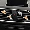 JNNJ 4 Pieces Bling Bee Air Vent Clips, Crystal Bee Car Air Conditioning Outlet Clip, Rhinestone Diamond Bee Auto Interior Decoration, Universal Vehicle Diffuser Vent Decors for Women(Style-3) #5