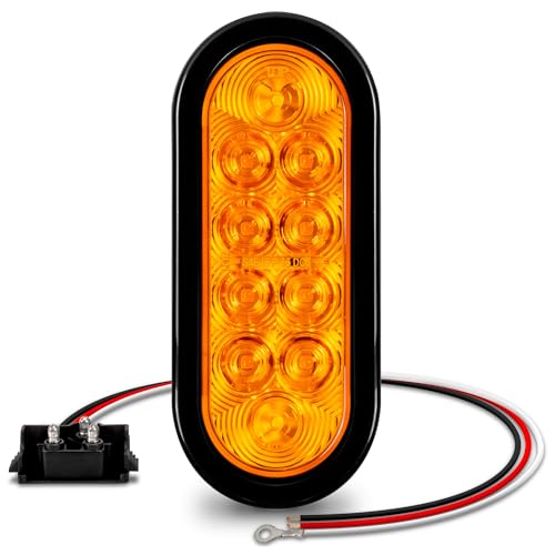 TRUE MODS 6 inch amber oval LED tail light