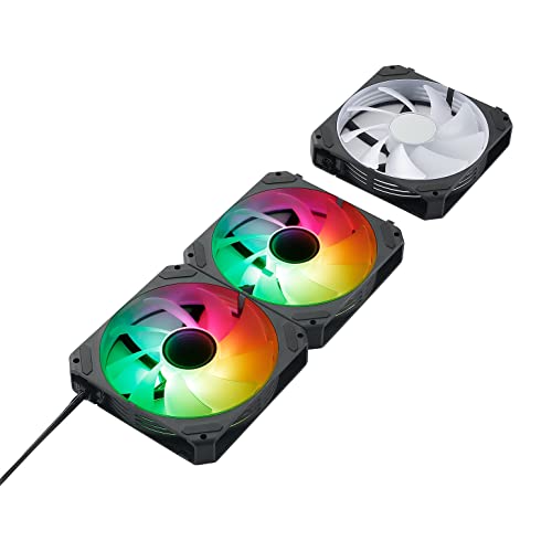 Pack de 3 ventiladores 120mm refrigeracion PC Abysm Gaming Arclight 2.0 ARGB PWM 2