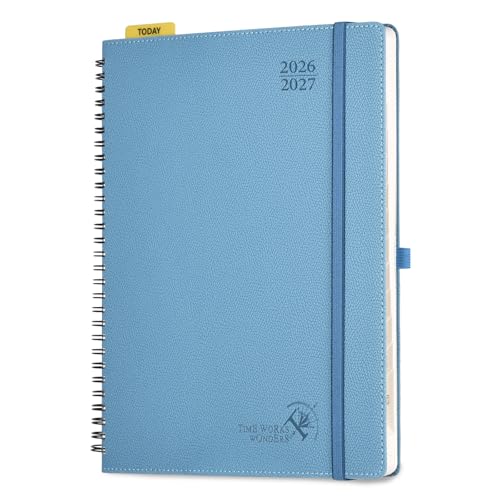 Agenda scolaire 2026-2027 grand format horizontal semainier à spirale POPRUN