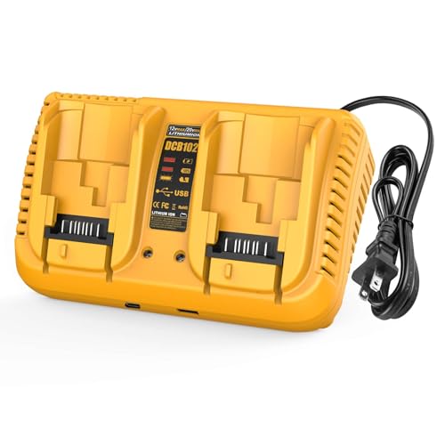 DCB102 20V Battery Charger Compatible with Dewalt 12V-20V Max Batteries