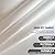 TGEHAP 10'x20' Carport Replacement Top Canopy Cover White for Car Garage Top Tarp Shelter Waterproof & UV Protected w/Ball Bungees (Only Top Cover, Frame is not Included)