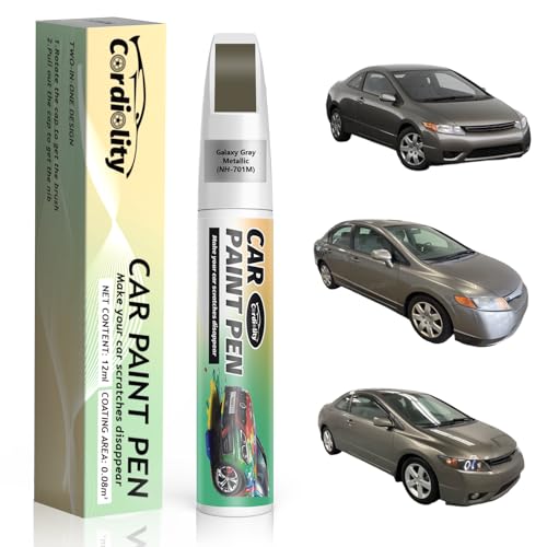 Image of Galaxy Gray Metallic(NH-701M) Touch Up Paint Pen for Honda,Car Paint Scratch Repair Pen Quick and Easy Fix Auto Paint Scratch