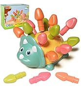 BAKAM Fine Motor Skills Dinosaur - 12 Pieces, Sensory Toys for Toddlers 1-3, Educational Learning...