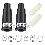 2 PCS Dishwasher Connector Kit Fits Most Models of Household Disposers Each Dishwasher Hose Include 1 Inlet Connector 1 Hose Clamp and 3 Spring Clamps