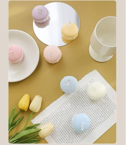 Set di 4 candele profumate Macaron, graziose