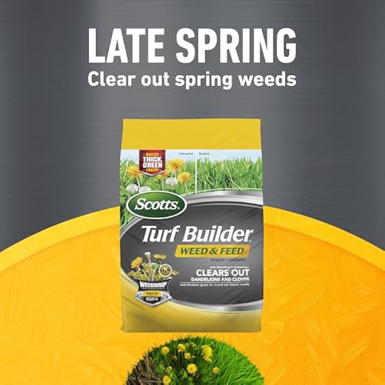 Scotts Turf Builder 3-Bag Lawn Care Bundle for Large, Northern Lawns with Weed & Feed5, SummerGuard and WinterGuard, Weed Killer, Insect Killer, Grass Fertilizer