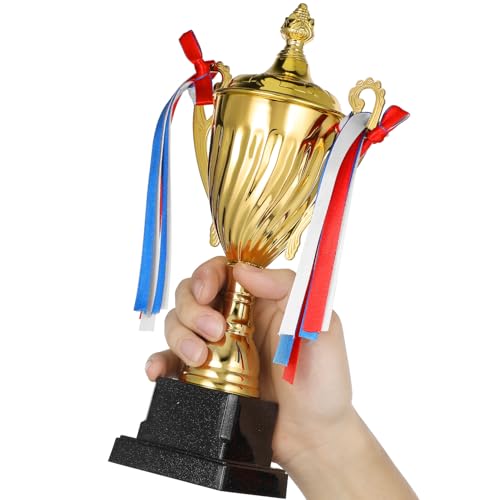 Toddmomy Troféu De Prêmio De 11. 4 Polegadas De Troféu De Grande De Troféu De Metal Para Adultos Cri