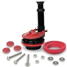 Korky Adjustable Large 3-Inch Toilet Flush Valve and Tank to Bowl Gasket Kit - Fits TOTO, Mansfield, American Standard, and Other Brands - Height Easily Adjusts for Easy Install - Made in USA - 5030
