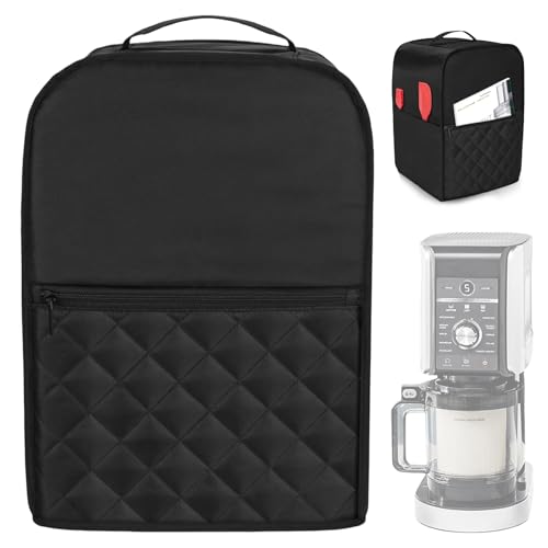 Cubierta para máquina de hielo, 28 x 27,5 x 43 cm, protección contra el polvo para Ninja Creami NC501 NC301 NC299AMZ, cubierta impermeable para la máquina de hielo de poliéster compatible con máquina