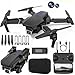 Drone with 4k Camera Foldable 1080P HD Drone with FPV Live Video, Smart Gestures Selfie, Altitude Hold, One Key Take Off/Landing, 3D Flips for Kids and Adults