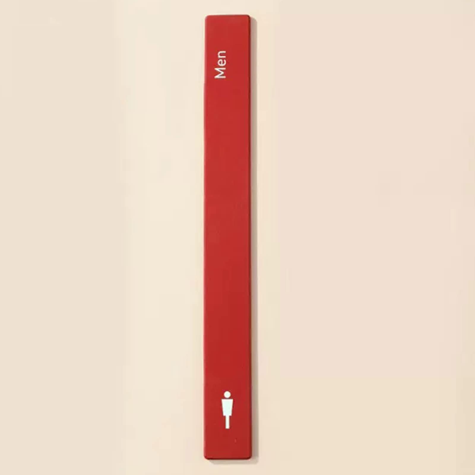 VNVFJKLO restroom sign, Men and Women Aluminum Alloy Bathroom Sign Decor, Toilet Signage for Offices, Businesses, and Restaurants(A)