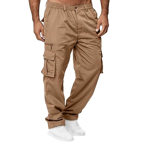 Pantalon tactique en coton pour homme avec poches cargo classiques