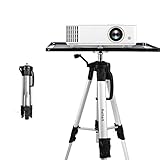 Nelhalt Projector Stand Adjustable, Universal Laptop Stand, Portable Aluminum Alloy Tripod Stand for...
