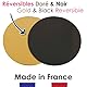 ScrapCooking - 4er-Set Tortenunterlage Rund Ø 30 cm - Cake Board - Karton Gold & Schwarz - Große Tortenplatte XXL - Kuchenplatte Cakeboard für Torten Kuchen Geburtstag - 5215