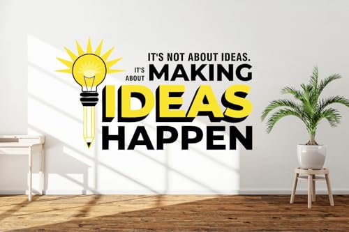 Image of Creative Teamwork Think Idea Innovate Office - Inspirational - Motivational - Quotes - Wall Sticker for Kids Room, Living Room, School, Library (Size - 60CM X 91CM)