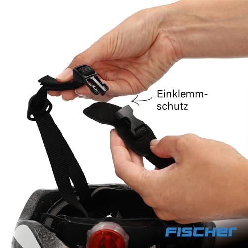 Fischer Erwachsene Fahrradhelm, Radhelm, Cityhelm, Weiß rosa