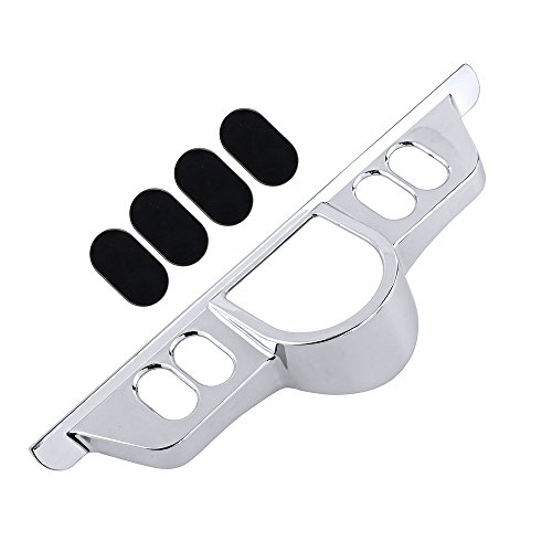 Astra Depot Chrome Switch Dash Panel Accent Cover for Harley 96-13 Electra Glide/06-13 Street Glide/09-13 Tri Glide