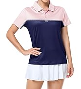 Little Beauty Women's Golf Polo T Shirts Short Sleeve Collared Lightweight Athletic Print Tennis ...