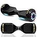 CHO 6.5" inch Chrome Hoverboard Electric Smart Self Balancing Scooter with Built-in Wireless Speaker LED Wheels and Side Lights- UL2272 Certified (Gold)