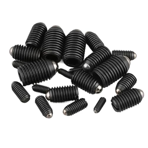 KAPQIN 1 pz/5 pz/30 pz Viti a Testa Piatta con perni di Posizionamento a Sfera Bulloni a Molla Classe 12.9 con Intaglio M4 M5 M6 M8 M10 M12(5pcs,M10 x 16mm)