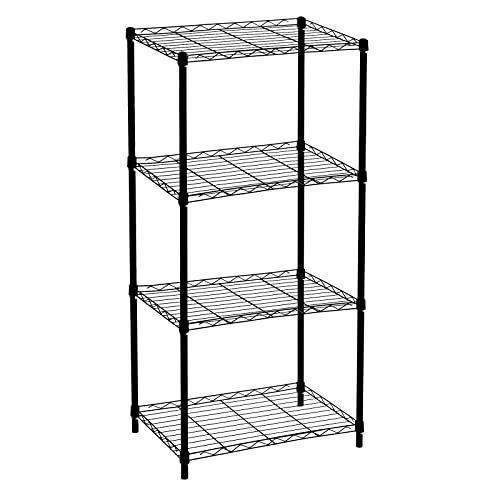 Catter House Estantería Metálica Con Rejilla Klaus 120-56x35x120 Cm Color Negro Con 4 Baldas Soporta Hasta 140 Kg Acabado Cromado Y Fácil De Montar Catter House Estantería Metálica Con Rejilla Klaus 120-56x35x120 Cm Color Negro Con 4 Baldas Soporta Hasta 140 Kg Acabado Cromado Y Fácil De Montar