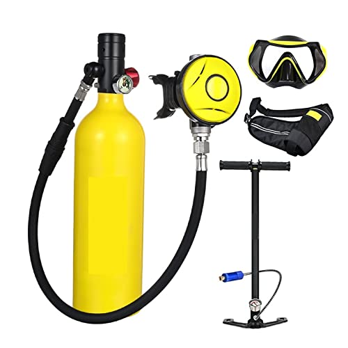 Duikuitrusting 1L Mini-duikcilinderset Duikmasker Luchttank Handpomp voor snorkelen Ademduikuitrusting - Image 3