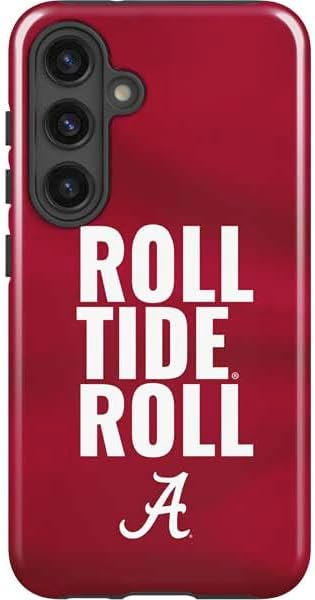 Skinit Impact Phone Case Compatible with Galaxy S24 Plus - Officially Licensed University of Alabama Maroon Jersey Design