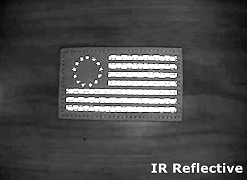 2X3.5" Infrared Ir Betsy Ross Usa American Flag Tactical Vest Patch Hook-Fastener Backing (Multicam) #TOP1