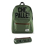  Officine 07 - Lunatik Zaino Americano con scritte stampate Astuccio scolastico