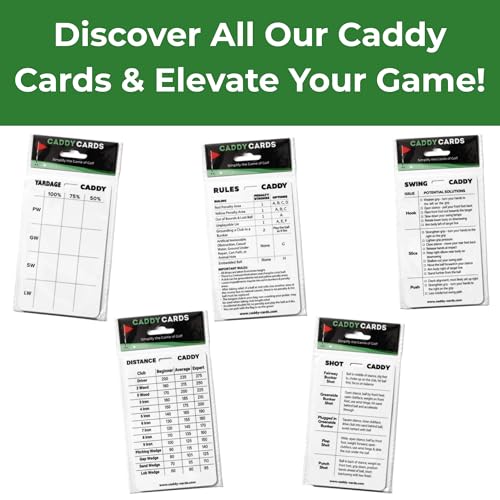 Rules Caddy &ndash; USGA Rules of Golf 2026 Quick Reference Card &ndash; Golf Bag Tag & Pocket Size Rules Guide &ndash; Waterproof Training Aid