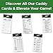 Swing Caddy – Golf Swing Tips Bag Tag – Pocket Training Aid for Hooks, Slices & Topped Shots – Dual-Sided Golf Reference Card to Shoot Lower Scores