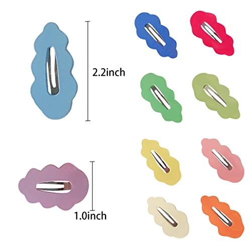10 Pieces Solid Color Hair Snap Clips, Swirl Snap Clips For Hair, Metal Snap Hair Clips For Makeup, Snap Hair Clips For Women Girls #TOP1