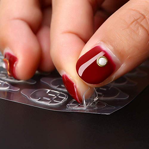 50 Sheets Double Side Glue Nail Sticker For Press On Nail Sticky Tabs,Waterproof Breathable False Nail Tips Jelly Adhesive Tabs Nail Glue #TOP1