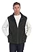 Gioberti Men's Full Zipper Polar Fleece Vest, Olive, X-Large