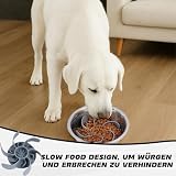 Hunde Langsamer Fressnapf, Anti Schling Napf Hund Silikon, Anti Schling Einsatz für Napf, Slow Feeder Hundenapf Einfügung, Reduzieren Übermäßiges Essen für Hunde und Katzen Schneidbar
