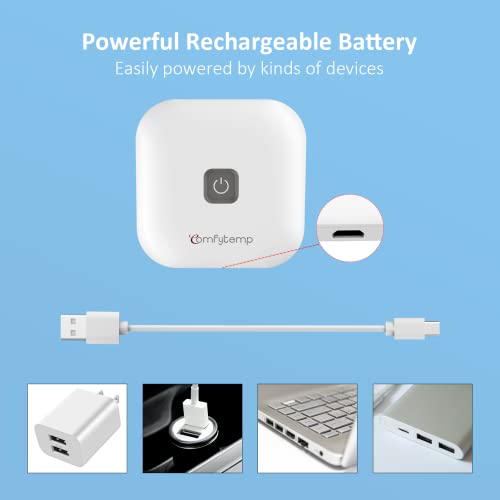 Comfytemp Wireless Tens Unit Muscle Stimulator For Pain Relief Therapy, Rechargeable Tens Machine For Pain Management, Portable Tens Device For Back, Shoulder, Cramps Pain Relief, 15 Modes, 2 Pads #TOP5