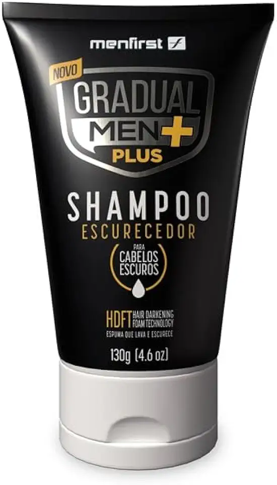Shampoo Escurecedor de Cabelo Gradual Men PLUS - Potente e Rápido - Escuro - 1.3E+2 ml