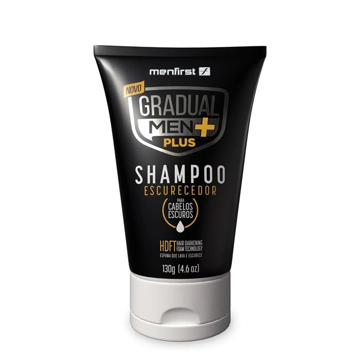 Shampoo Escurecedor de Cabelo Gradual Men PLUS - Potente e Rápido - Escuro - 1.3E+2 ml