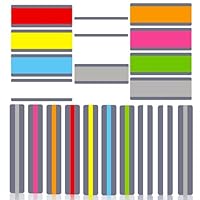 Dyslexia Overlays, 20 PCS Dyslexia Aids for Children, Reading Coloured Overlay Highlight Strips for Visual Stress Dyslexia Reading Aids Back to School