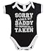 Sorry ladies my daddy is definitely taken funny baby boy/girl babygrow vest ~