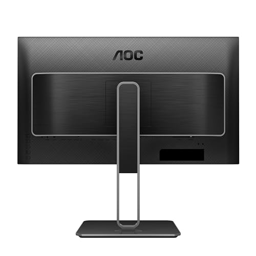 Image of AOC U27U2DP 27 inch 4K Frameless Monitor, UHD 3840 x 2160, KVM, RJ45, USB-C Docking, Height Adjustable Stand