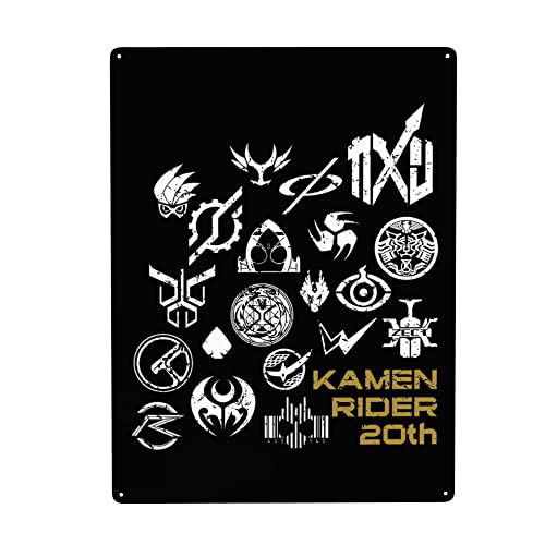 メタルプレート ブリキ看板 仮面ライダー 平成ライダー 壁掛け 金属ポスター 装飾鉄絵 インテリア 30×40cm おしゃれ サインボード 壁アート レトロ 金属アート ウォールアート 壁飾り カフェ バー 雑貨 ヴィンテージ おしゃれ