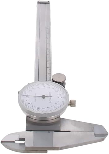 Miniatura 9 de Utoolmart Calibre Vernier profesional, calibre Vernier de esfera de precisión de 0.001 in, calibre Vernier de 5.906 in, color plateado con estuche