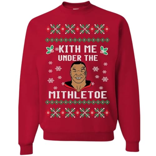 Pure Essence Merry Mike Tyson Ugly Christmas Sweater Unisex Crewneck Graphic Sweatshirt