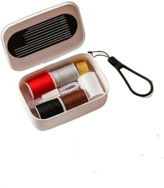 MVNOIRE ABS Compact Portable Sewing Kit Storing Needles Threads Embroidery Home Pants Buttons
