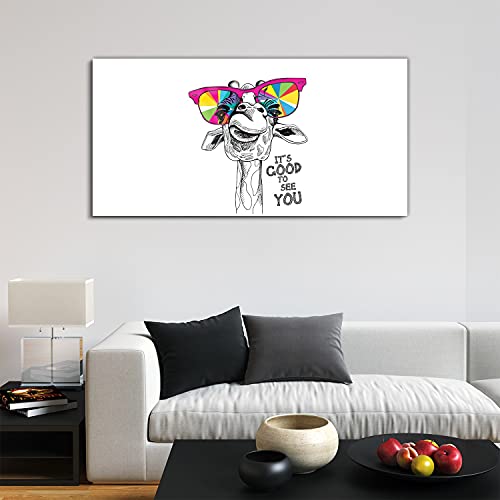 Image Acrylique Girafe 120x60cm pour Masquer les Murs Vides avec un Style Unique