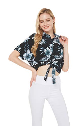 Image of Hawaii Hangover Family Matching Hawaiian Clothes, Midnight Bloom | Family matching Hawaiian outfits, Midnight Bloom, lightweight rayon, machine washable, tropical floral print, luaus, cruises