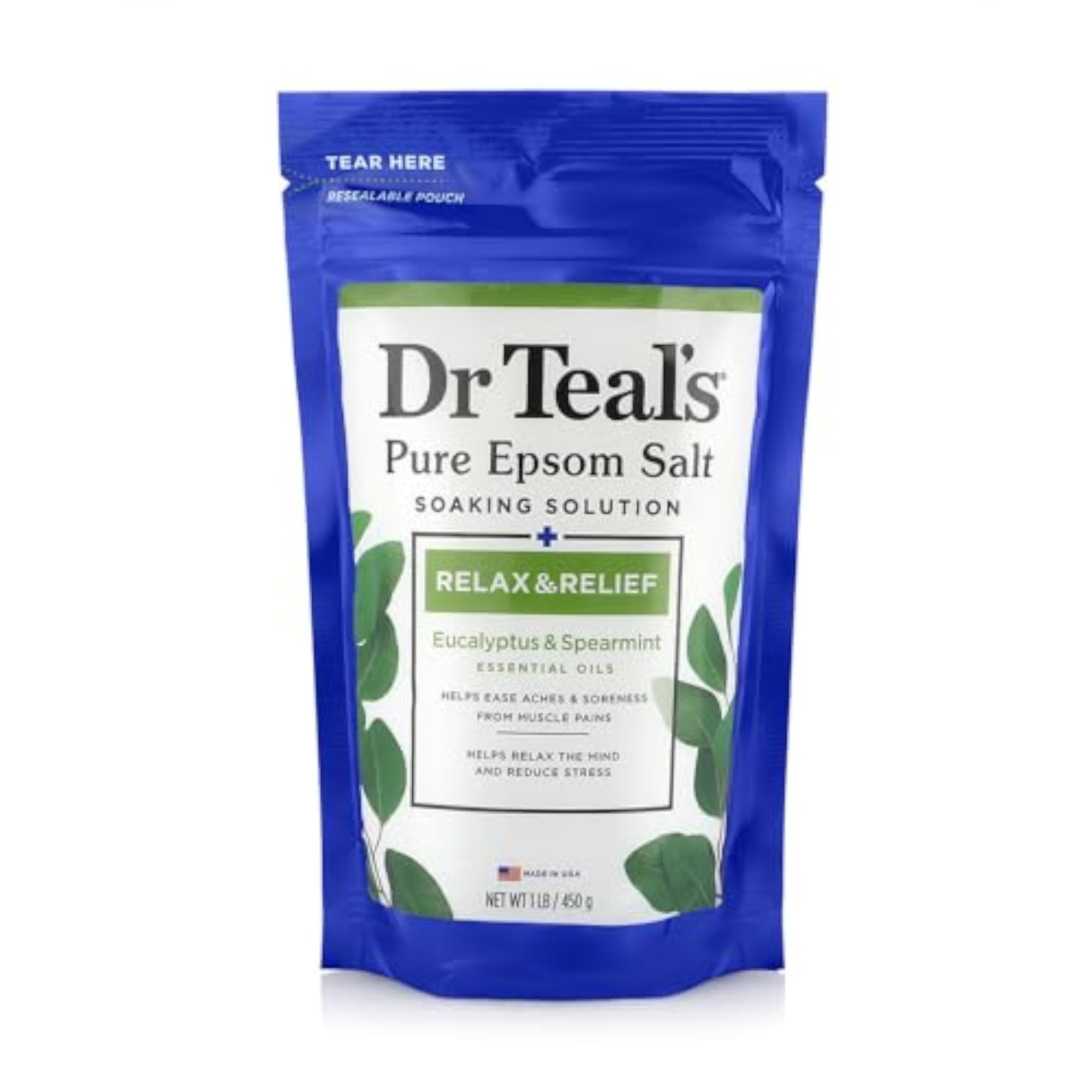 Teal's Pure Epsom Bath Salt Soak with Eucalyptus & Spearmint